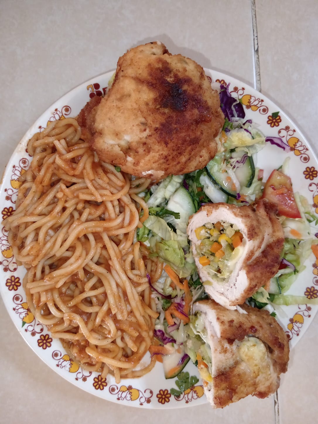 Pechugas Rellenas de Vegetales y Queso - Orden Completa