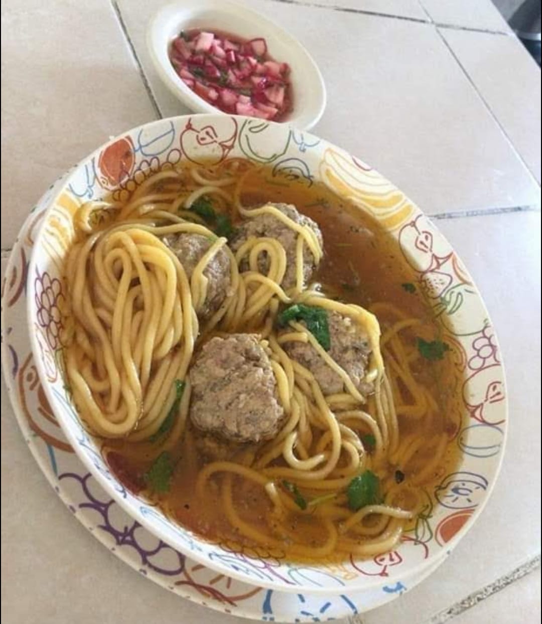 Albóndigas con Fideos - Orden Completa