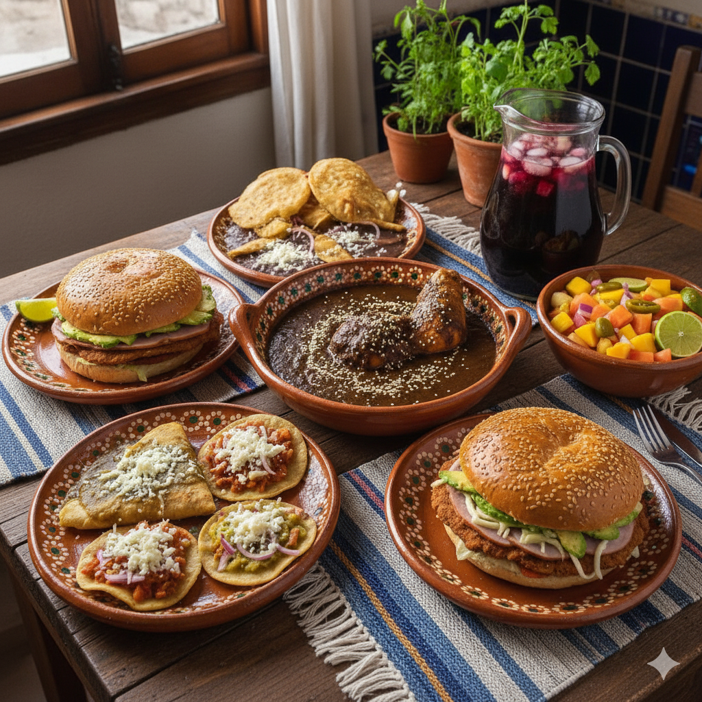 ¿Qué opciones de almuerzo casero hay en Puebla capital?