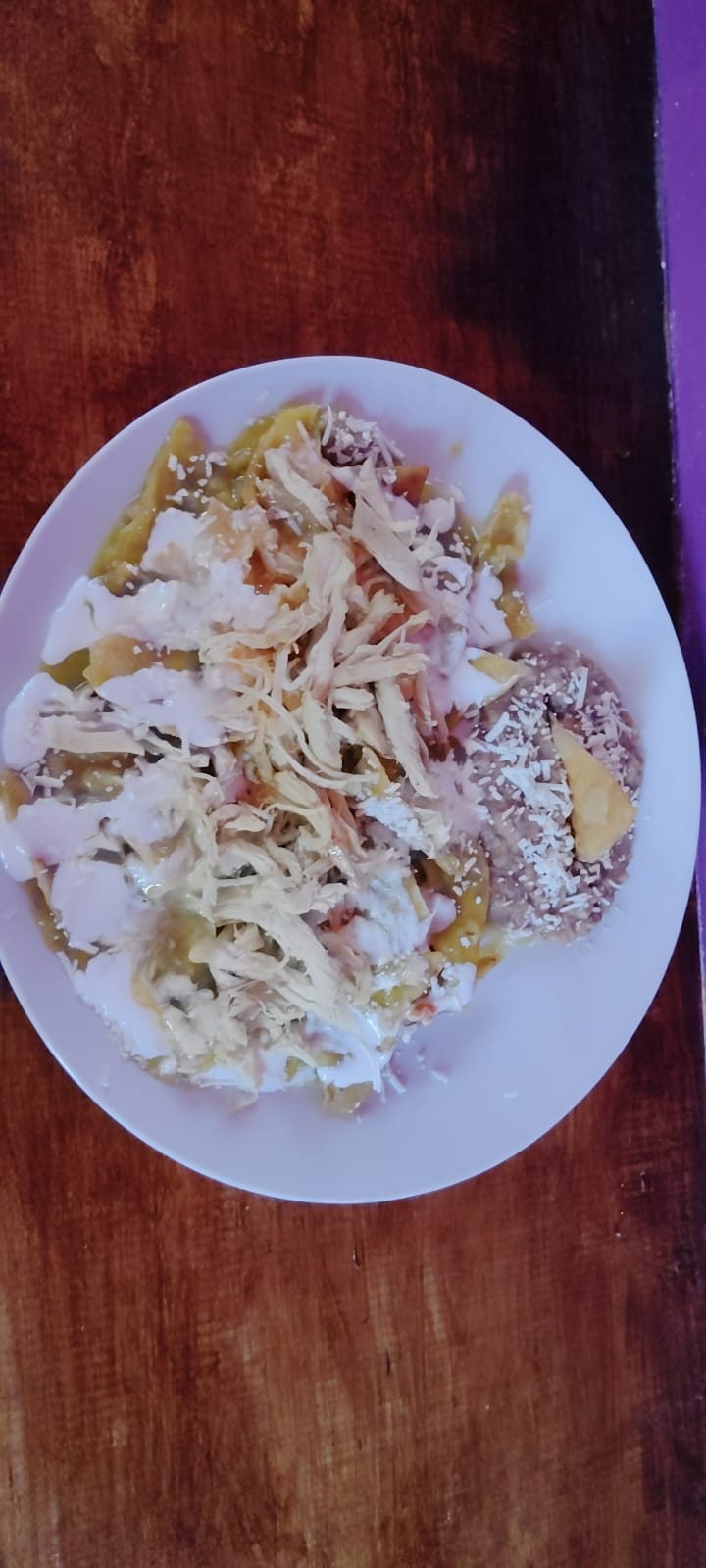 Chilaquiles en Salsa Verde con Pollo