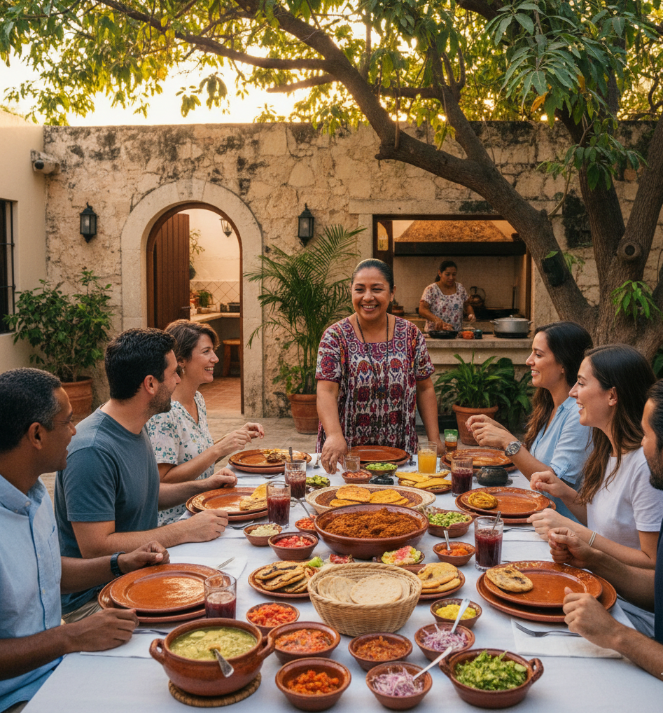 ¿Dónde comer comidas caseras con anfitrión en Mérida norte?