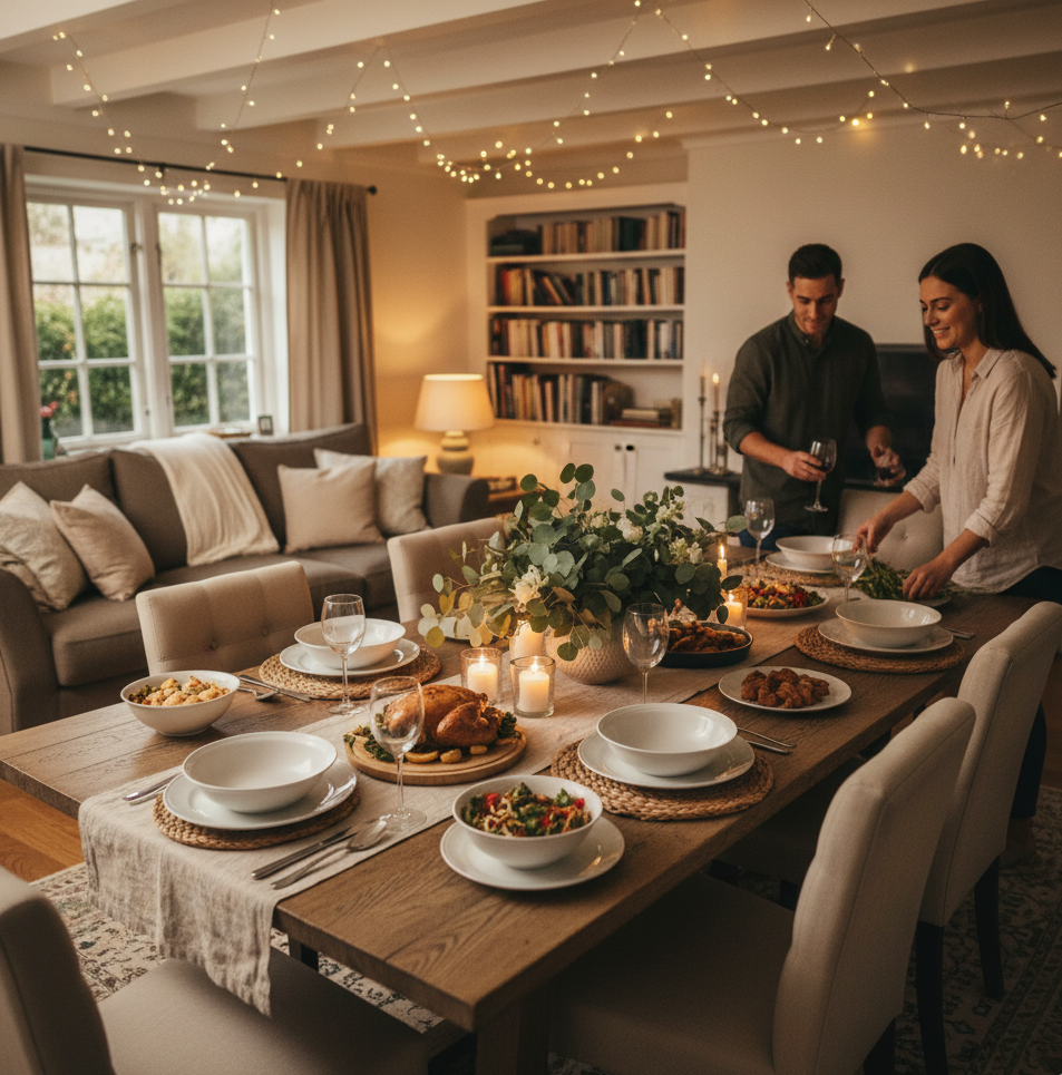 Cómo preparar tu casa para recibir comensales cómodamente