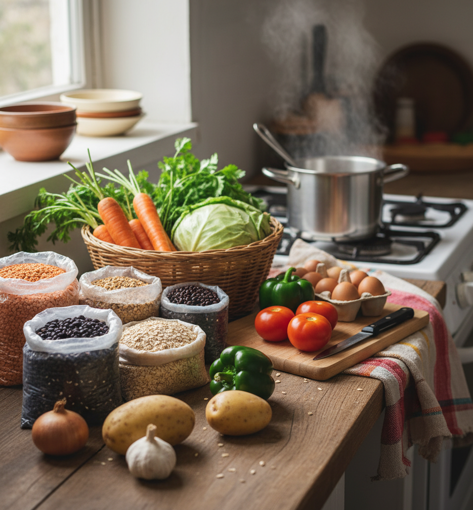 ¿Qué hacer de comer con poco presupuesto?