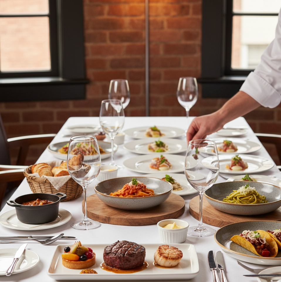 Los 3 tipos de menú más comunes