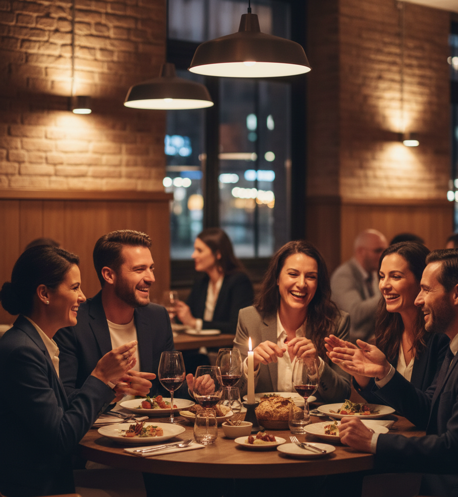 ¿De qué hablar en una cena de empresa?