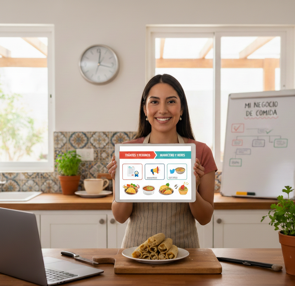 Cómo montar un negocio de comida desde casa en México: trámites, permisos y marketing
