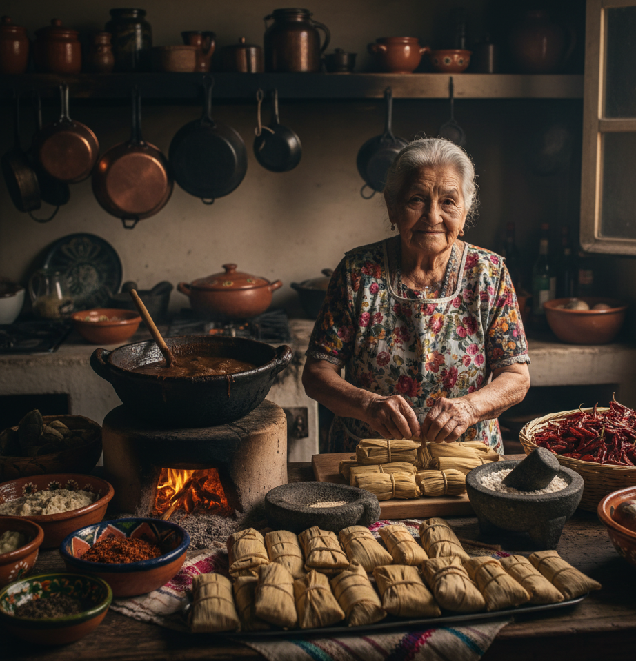 Comida Tradicional Hecha en Casa en México